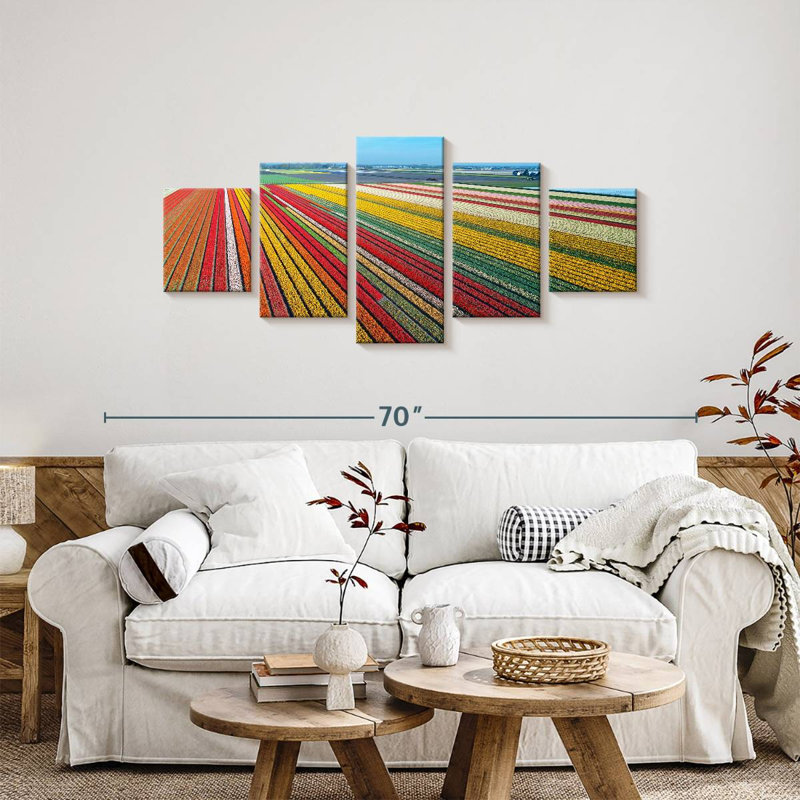 Endless Tulip Farm, 24" H x 55" W
