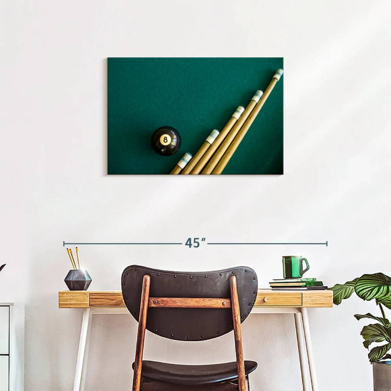 Senne Billiard Ball And Sticks, 20" H x 30" W