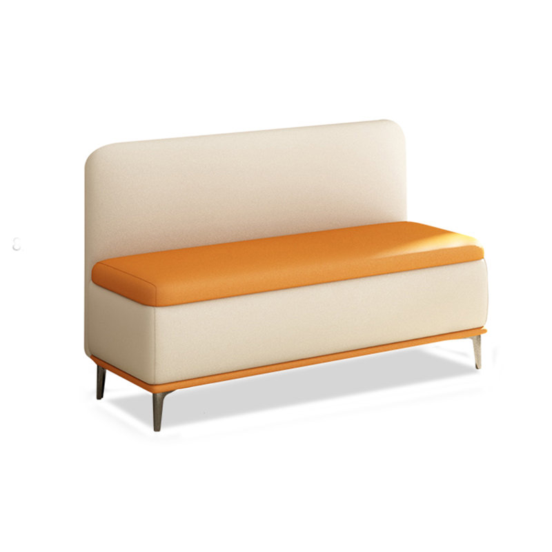 Repose-pieds de luxe en cuir avec rangement, H 32,28 po x l 47,24 po x P 19,69 po
