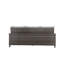 Canapé de patio en osier et en tissu Carlisa avec 2 coussins décoratifs, gris