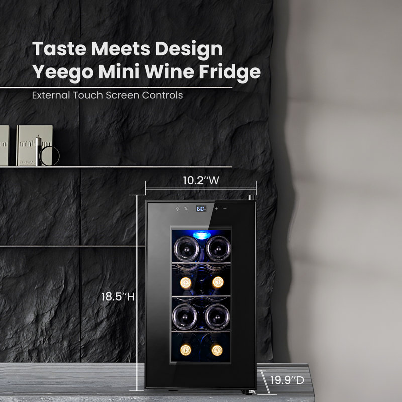 Yeego Wine Cooler 8 Bottle Freestanding