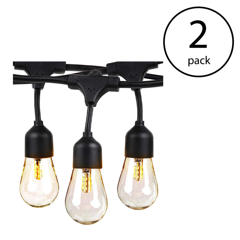 Outdoor 12 - Bulb 27'' Solar Powered LED String Light