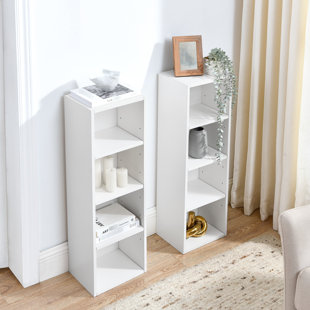 8 grandes bibliothèques avec tablettes réglables, support à double tour multifonctionnel pour le bureau personnel et armoire de rangement à CD avec tablettes, présentoir de bureau, apparence stable exquise