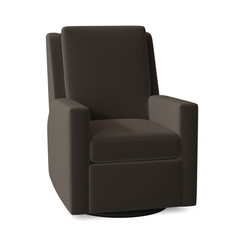 Reclination 31" Wide Genuine Leather Standard Recliner, 1183 Dove, Manual, Glide