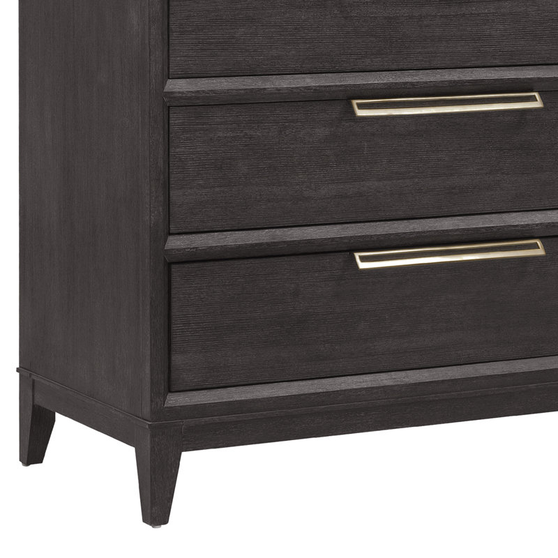 Quincy Brown 5-Drawer Chest with Felt Lined Drawer