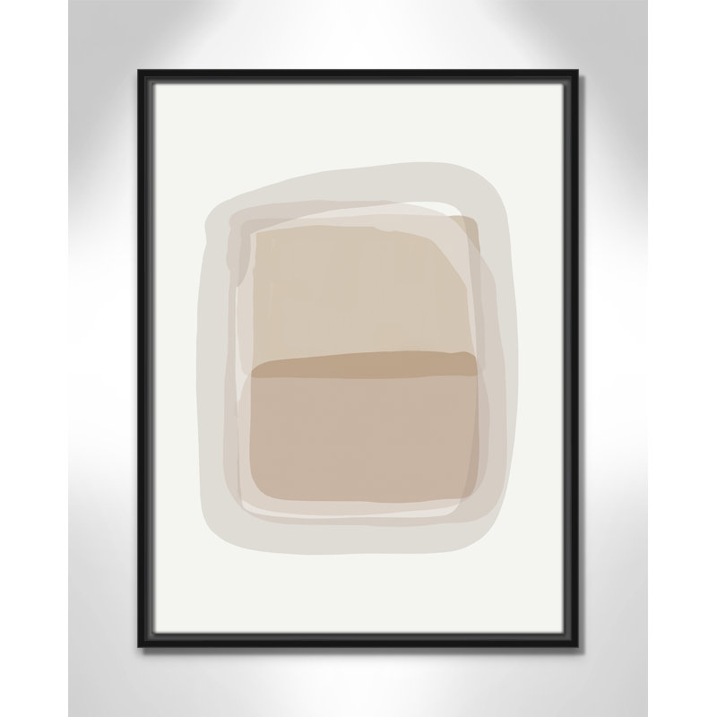 Tina - Cadre flottant, impression sur toile, H 25,5 po x l 19,5 po x P 2 po, Noir