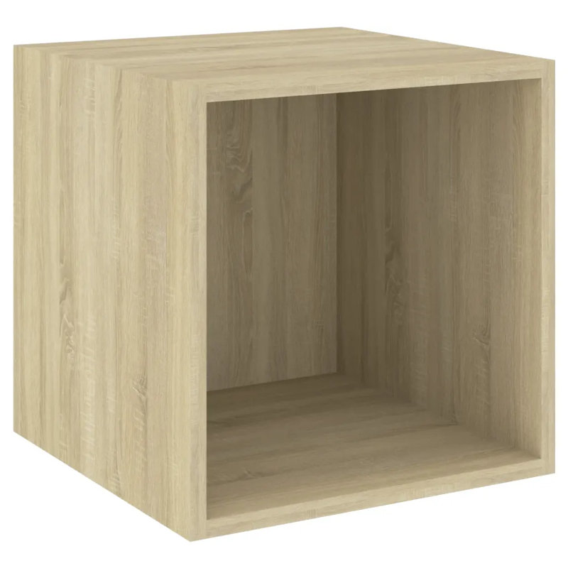 Dorli 2 Piece Square Cube Shelf, Sonoma Oak