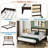 Wooden Platform Bed With Rattan Headboard