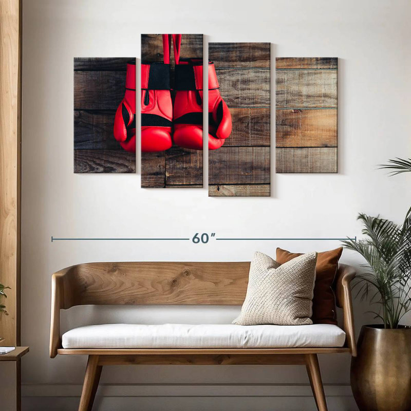 Sireci Hanging Boxing Gloves, 32" H x 52" W