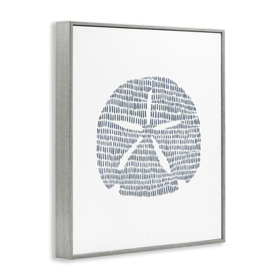 Minimal Sand Dollar, estampe numérique encadrée par Jetty Home, LLC