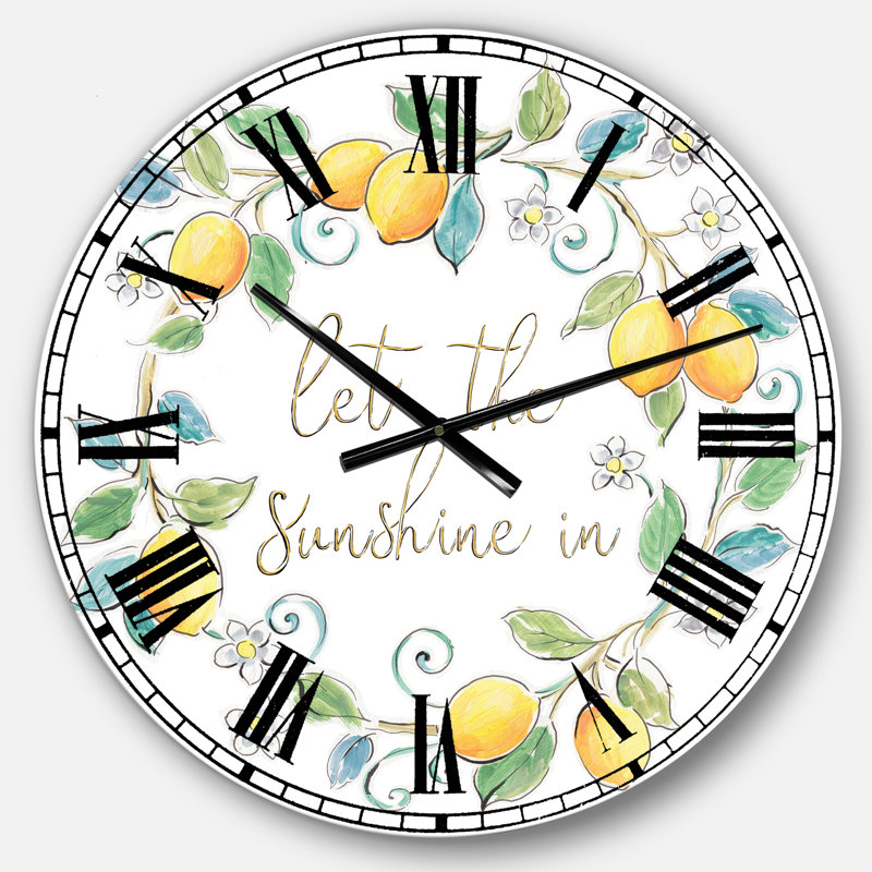 Horloge murale surdimensionnée Mediterranean Breeze XII, Moyenne