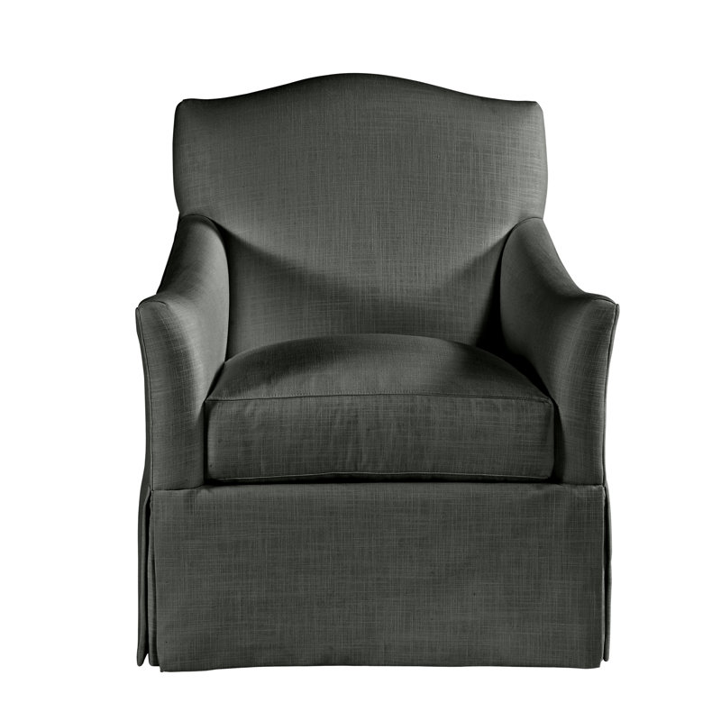 Fauteuil à housse large Florian, Gris anthracite Cristo