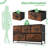 Dresser For Bedroom, 5 Storage Drawers, Wide Closet Chests Organizer Tower Furniture With Top Metal Frame For Clothes, Kids Room, Living Room, Hallway, Entryway-1157719804