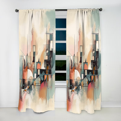 Giona - Explorations In Serenity I - Abstract Curtain - Velvet Room Darkening - 1 panel