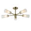 Clear Glass Semi Flush Mount