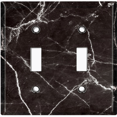 Patterned 2 - Gang Toggle Light Switch Standard Wall Plate
