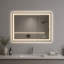 Miroir d'appoint à DEL à intensité variable, verre 36 x 24, meuble-lavabo moderne