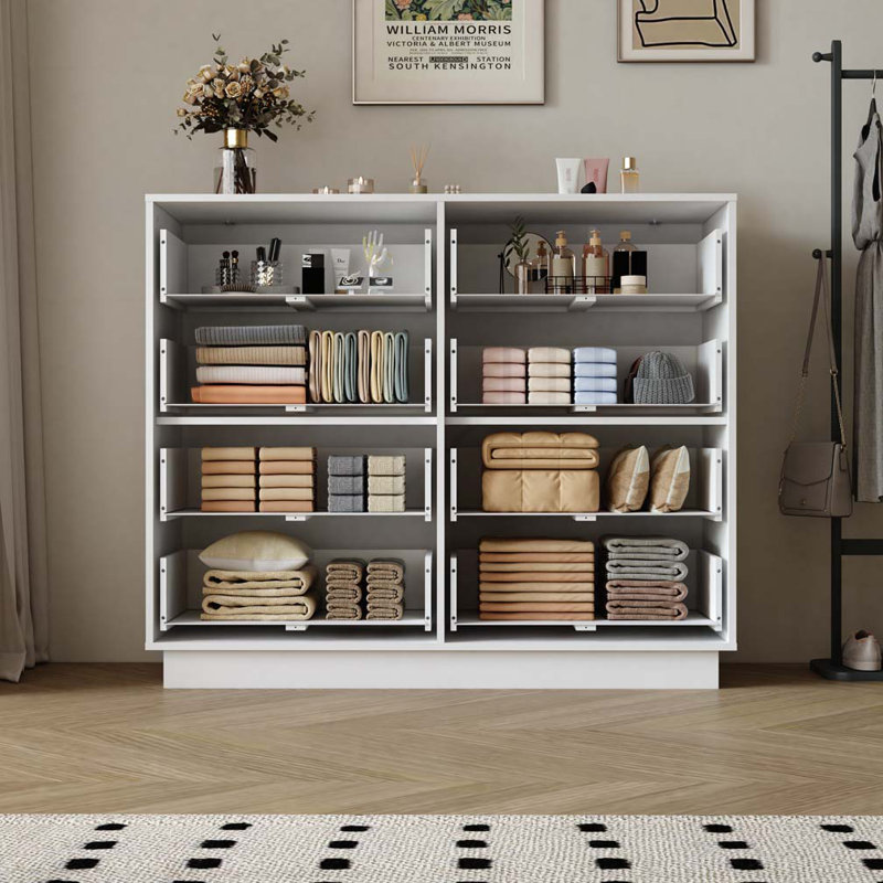 47.2" W Double Dresser With 8 Drawers