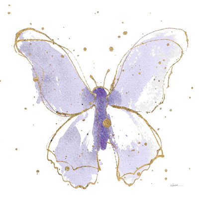 Papillons dorés II lavande