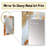 Orange Beige Aqua Symphony - Abstract Mirror, Modern Unique Wall Mirror, Printed Metal Art-1615455669