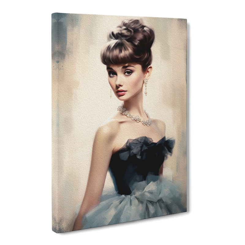 Audrey Hepburn Classicism - Wrapped Canvas, 50cm H x 35cm W x 3cm D