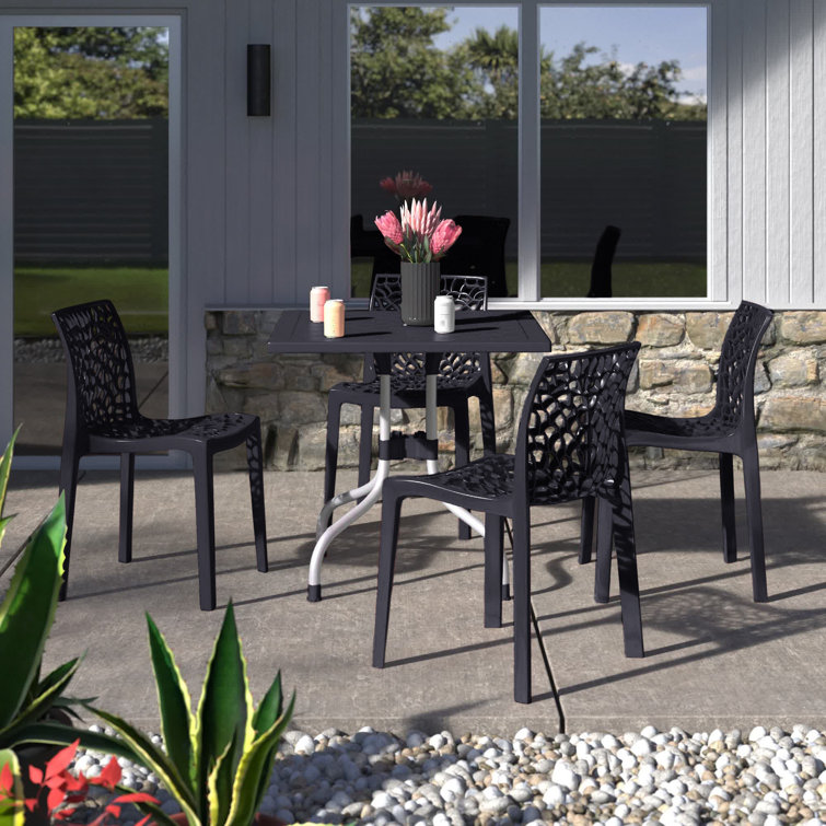Slezak 4 - Person Patio Dining Set with Square Table
