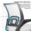 Chaise de bureau ergonomique en filet-1935665955