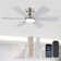 46" Ceiling Fan with Light Kit and Remote Control