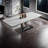 Rectangular rock plate dining table and chair set-108068371