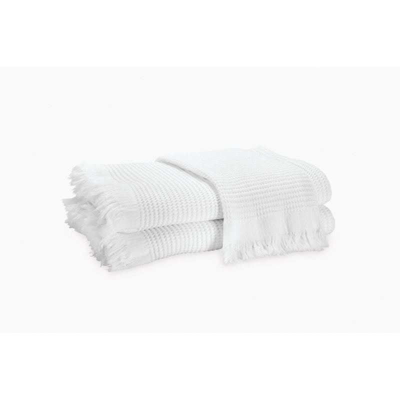 Kiran Waffle Hand Towel, White