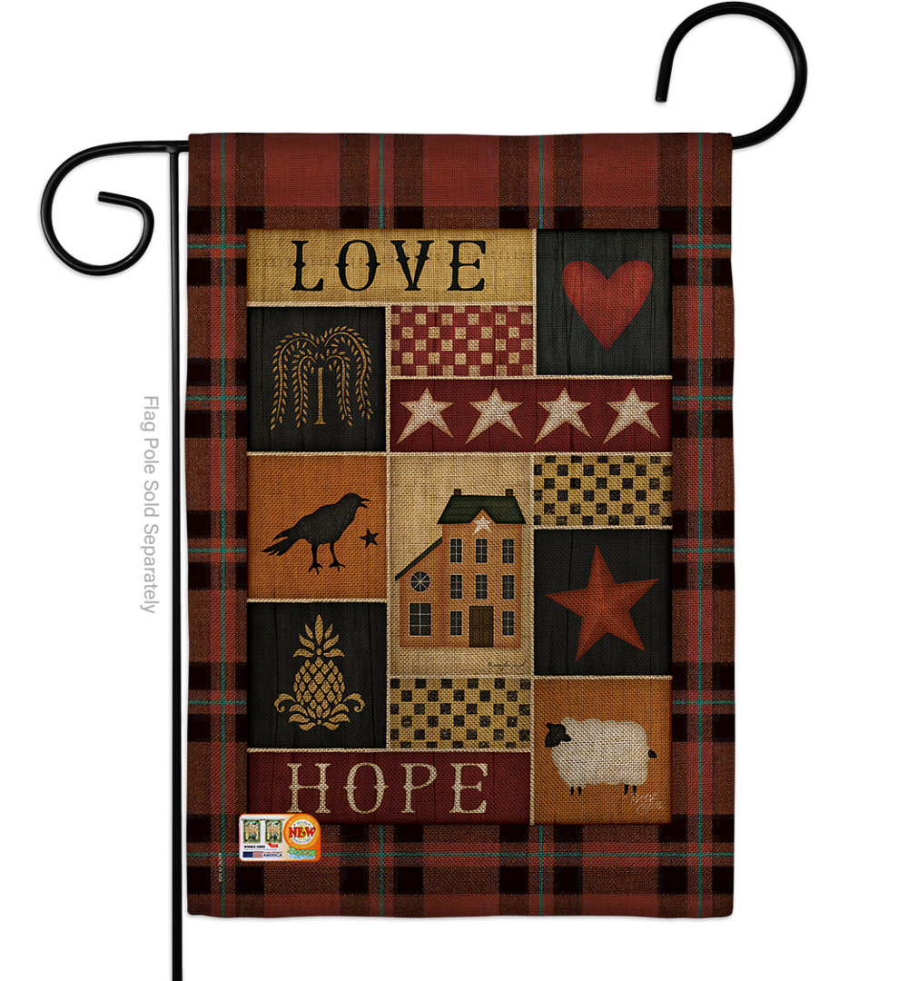 Double Sided 18.5'' H x 13'' W Burlap Animal Garden Flag Breeze Decor