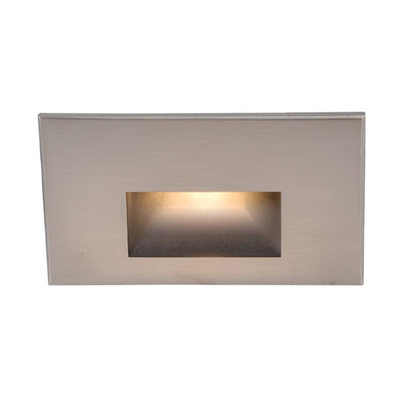 LEDme LED Step Light, 120, Amber, Brushed Nickel