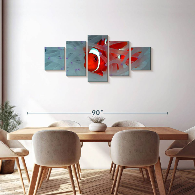 Hiding Clown Fish, 30" H x 68" W