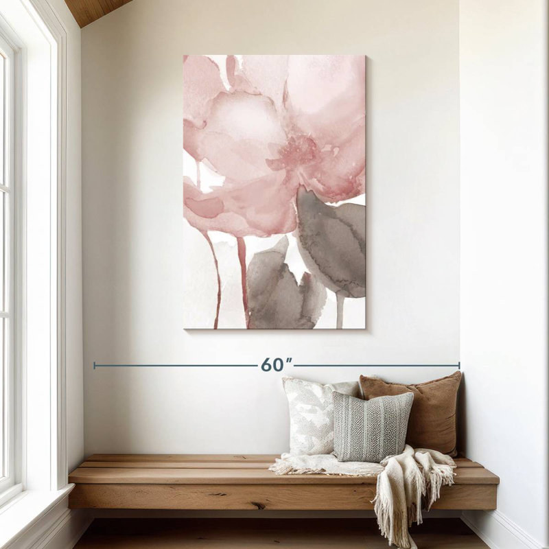 Avery Blush Bloom II, 45" H x 30" W