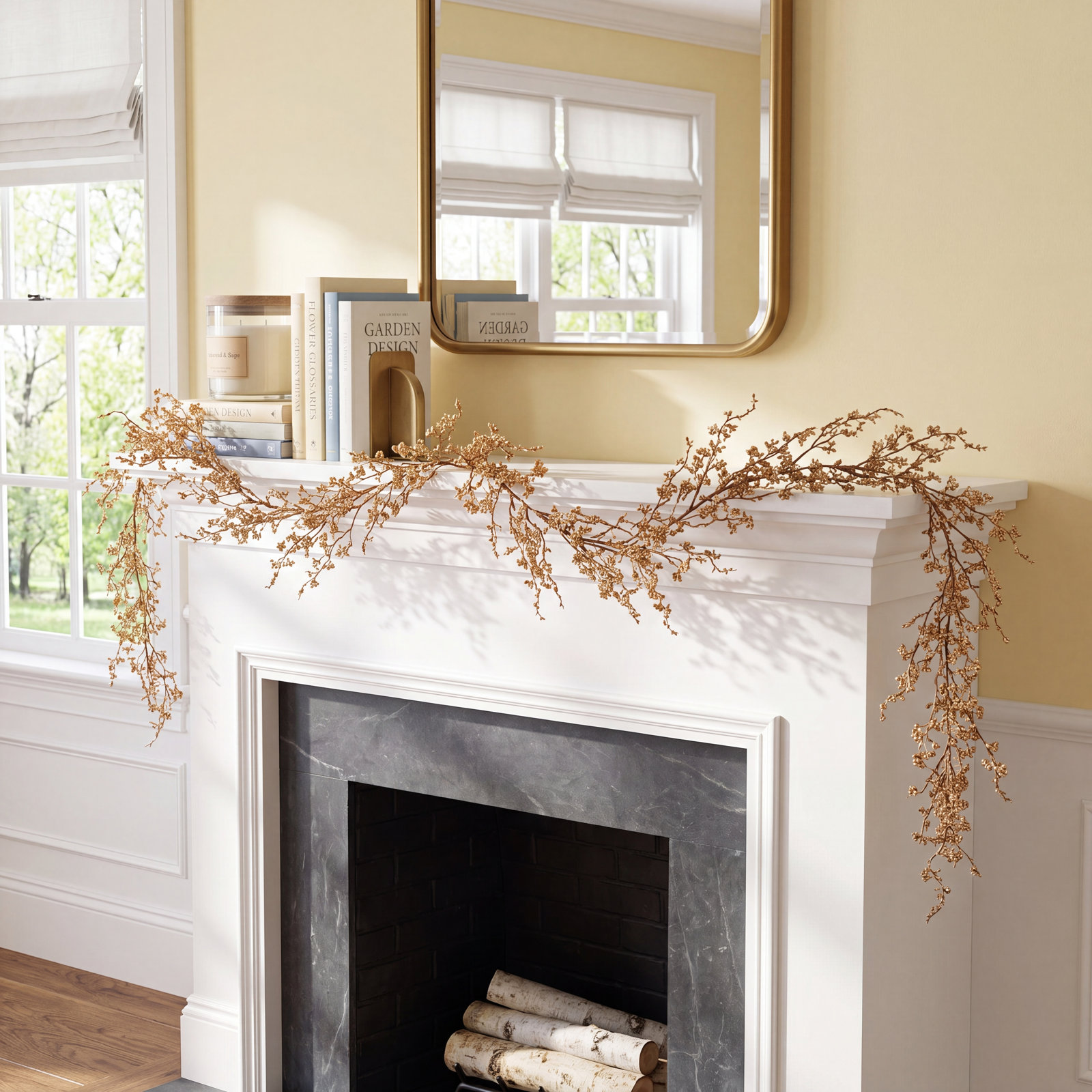 72" Fern Christmas Garland