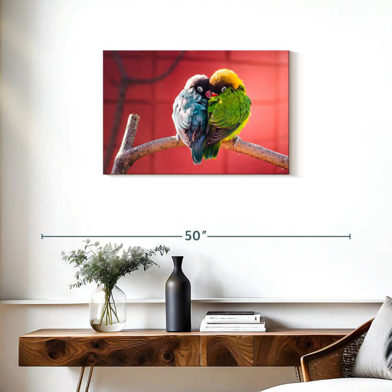 Brampt Lovebirds Cuddle, 20" H x 30" W