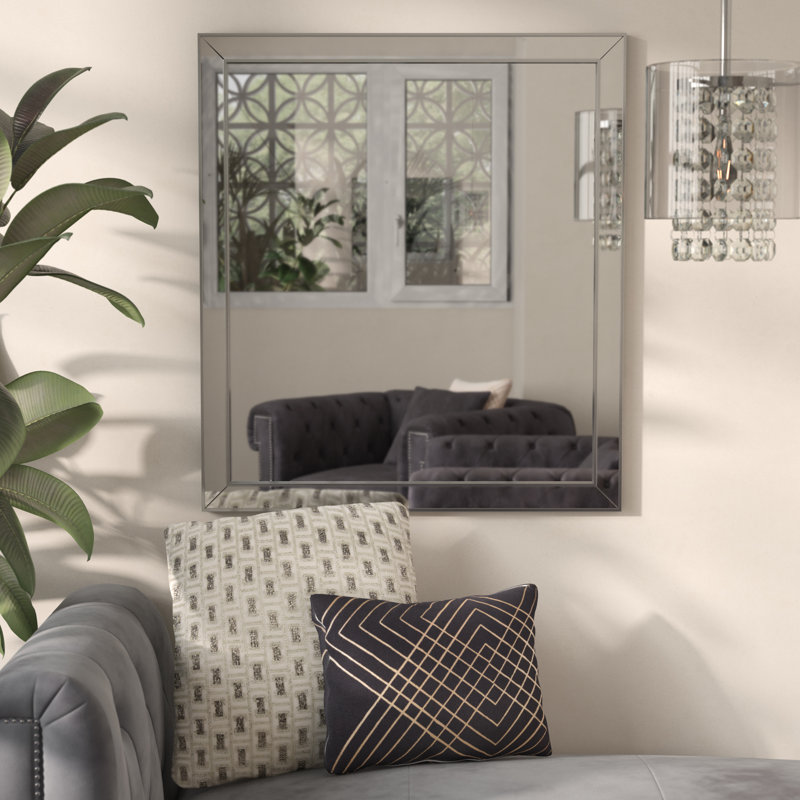 Miroir mural pour commode Maineville, Platine