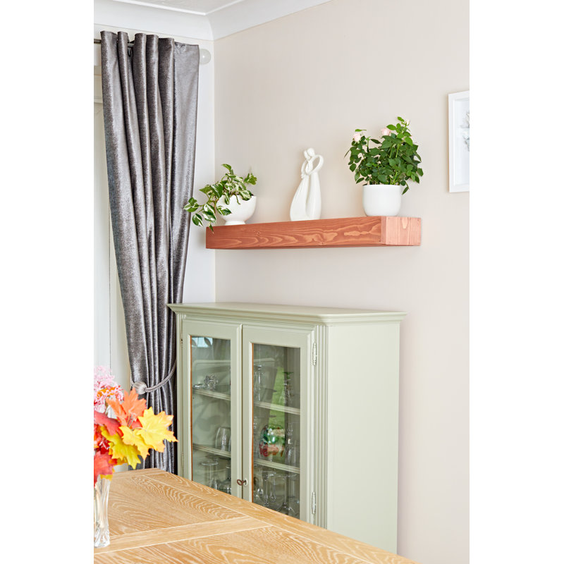 Iulger Floating Shelf with Reclaimed Wood, 7.62cm H x 127cm W x 14.47cm D, Brown