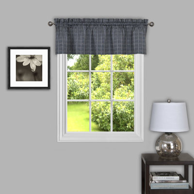 Aguero Plaid Tailored Window Valance