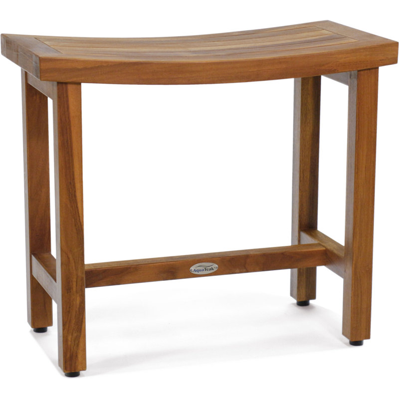 Banc de douche 24 po Sumba, H 21 po x l 24 po x P 12 po, Huile de teck
