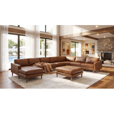 Alesja Upholstered U-Shaped Sectional Left Hand Facing