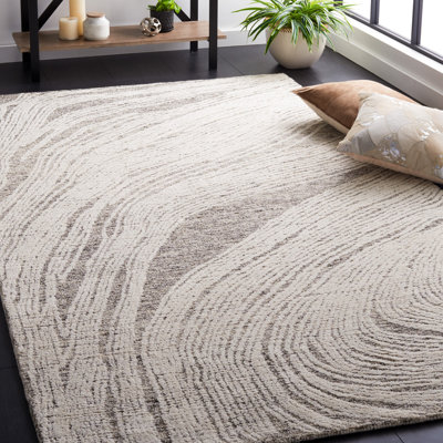 Bipin Hand Tufted Wool Abstract Rug