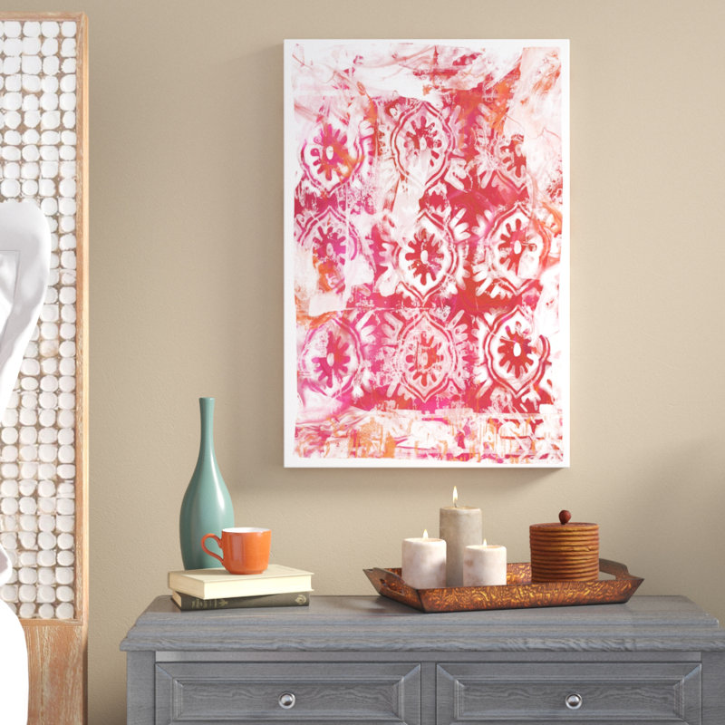 «Global Fuchsia I», impression sur toile, H 30 po x l 20 po