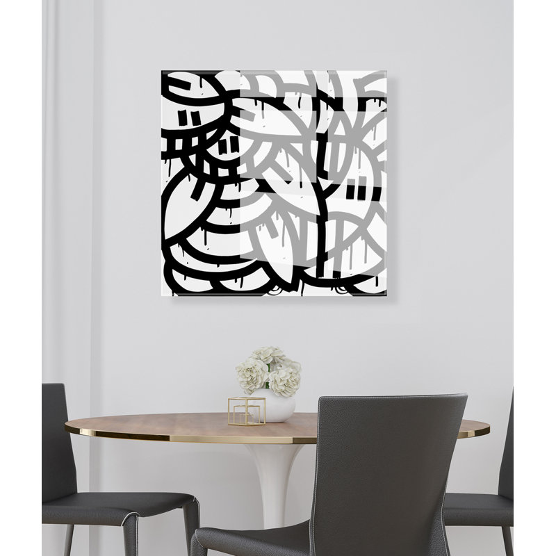 Peu importe si votre art mural en acrylique flottant noir ou blanc par Arm of Casso