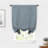 Makale Faux Linen  Textured Solid Color Blackout Tie Up Curtain for Kitchen Decorative Adjustable Balloon Rod Pocket Window Linen Curtain 1 Panel-758247470-761773023