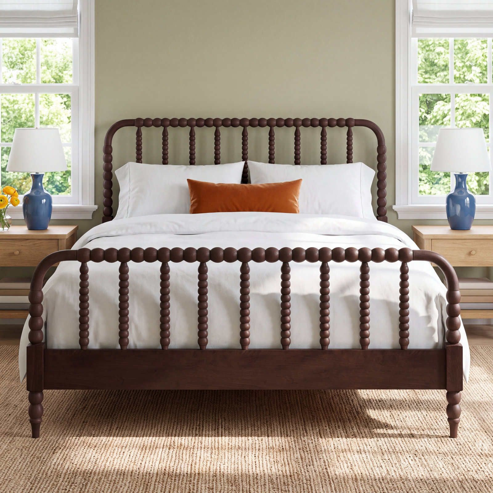 Benbrook Spindle Bed, King, Antique Coffee