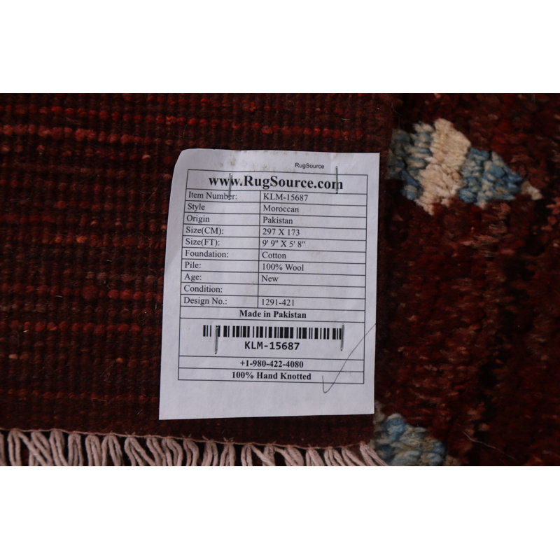 One-of-a-Kind 5'8'' X 9'9'' New Age Wool Area Rug in