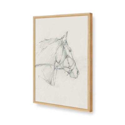 Reproduction d'art sur toile Bridled Horse
