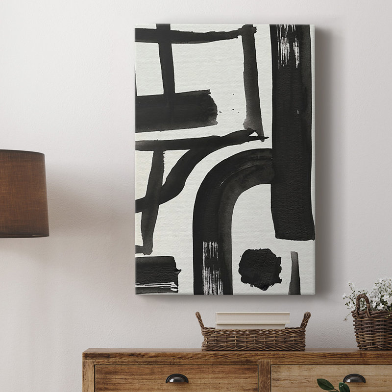 «Inkwell Intersect I», reproduction encadrée de qualité supérieure - prête à être accrochée, H 36 po x l 24 po x P 1 po