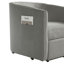 Fauteuil inclinable compact gris avec élévateur électrique, chenille durable pour les personnes âgées